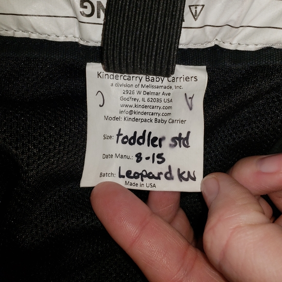 Toddler KinderPAK Leopard/Black mesh - Picture 4 of 4